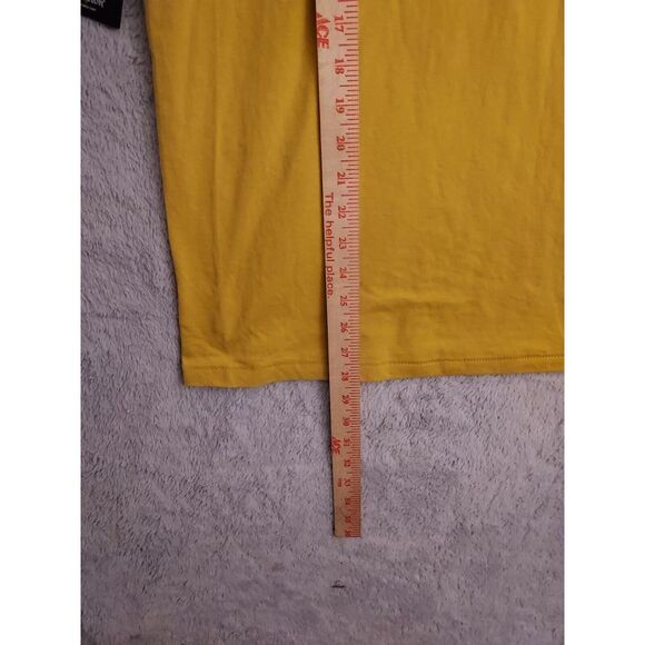 NEW Brixton Shirt Mens Small Graphic Spellout Logo Sunset Yellow Pacsun Sprint S - Picture 8 of 11